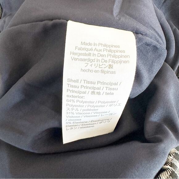 J. Crew Pants Women Pull-on Straight-leg Check Slim Fit Career Office Business 4 - Picture 7 of 7